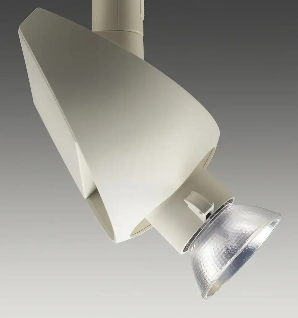 Faretto Lunalu bianco con lampada alogena a vista, Matsushita Electric Works