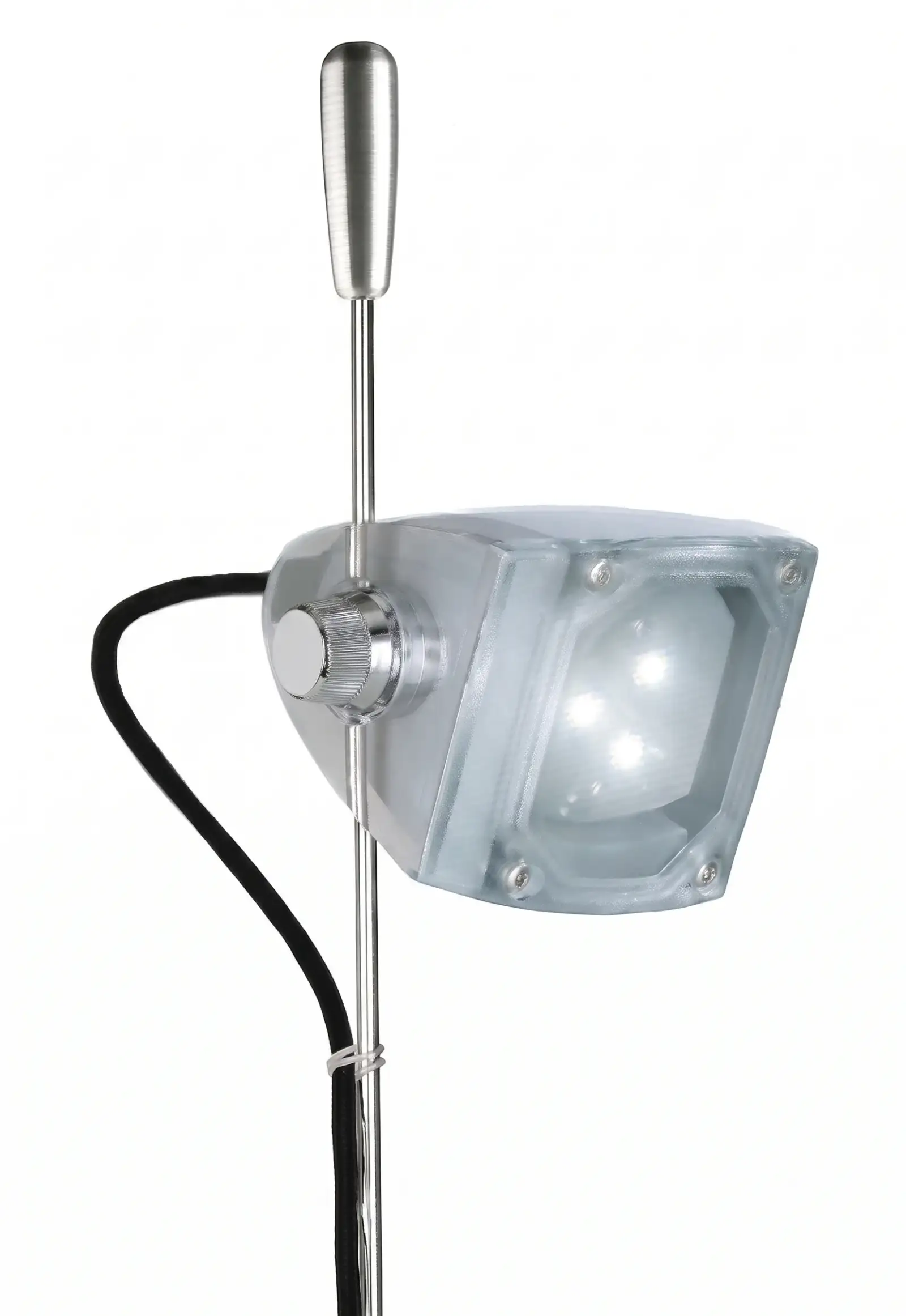 Apparecchio Sprite a LED in vetro trasparente su stelo, Ivela